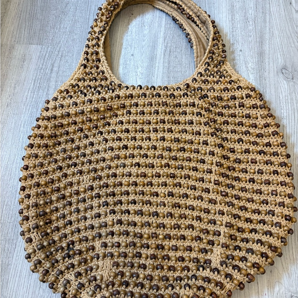 Rare Y2K Vintage EXPRESS Beaded Woven Bag